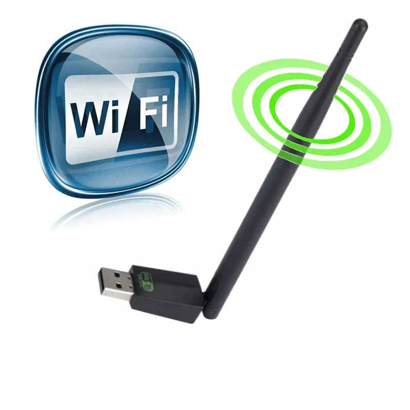 

150Mbps Wireless Network Card Mini USB WiFi Adapter LAN Wi-Fi Receiver Dongle Antenna 802.11 b/g/n for PC Laptop Windows