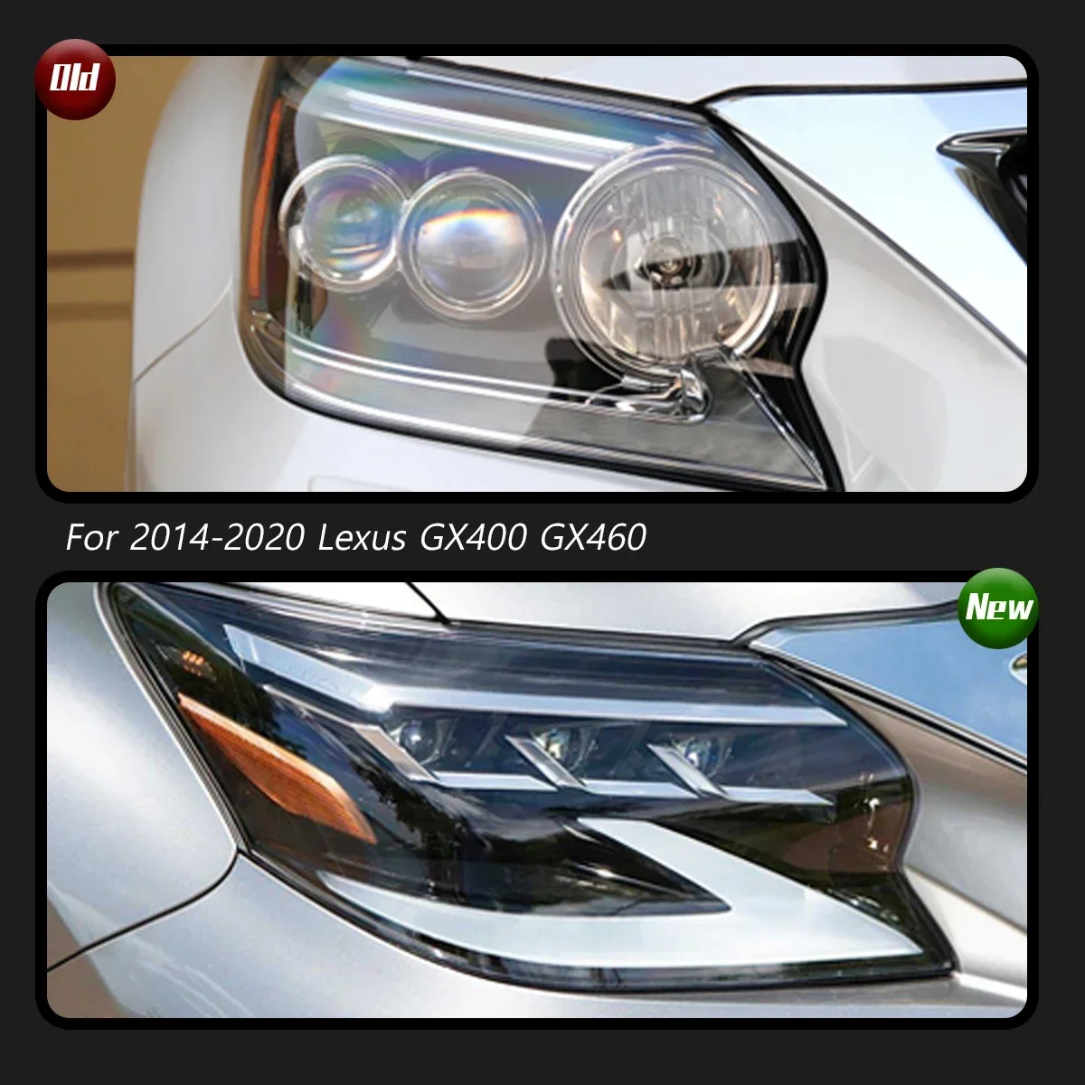 

Car For Lexus GX LED Headlights 2014-2020 Modified to New DRL Dynamic Turn Signal LED Headlight Auto Accessories