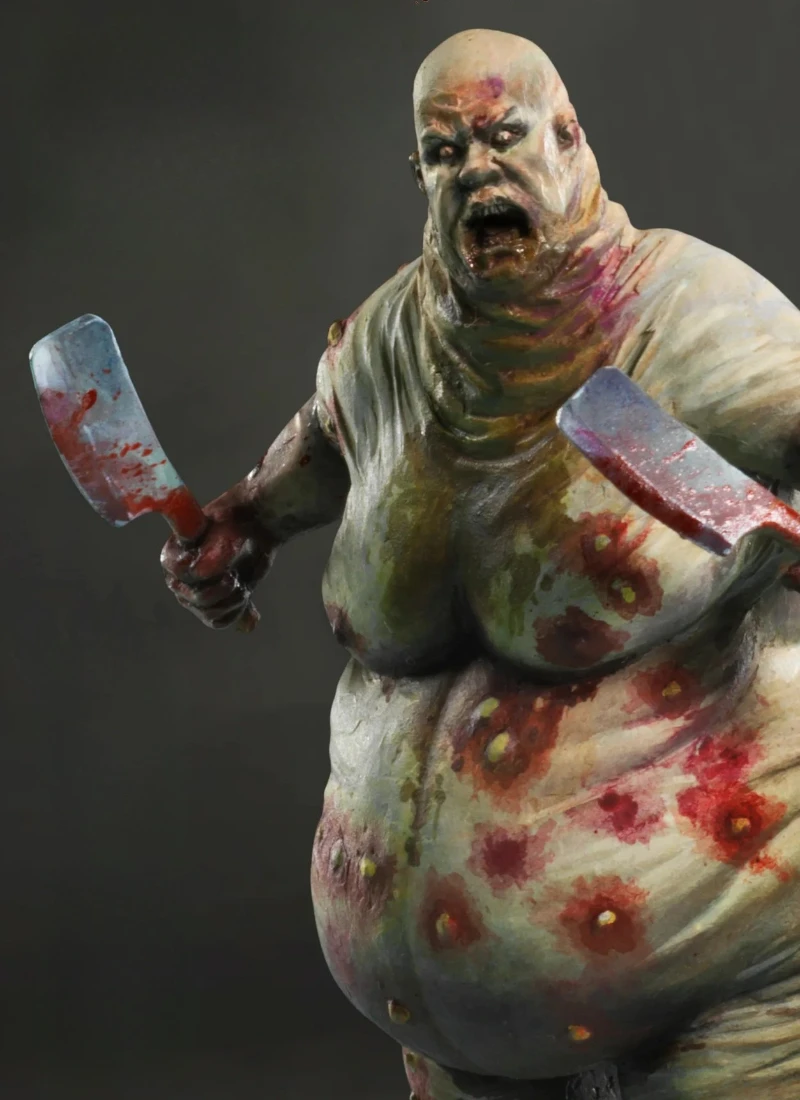 1/35 Scale Diecast Resin Figure Model Kit Biochemical Frenzy Butcher Fat Zombie Unassembled Unpainted
