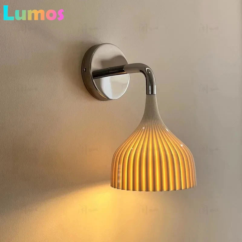 

PD Style Lamp Modern Minimalist Nordic Bedside Light Cream Color Ins Aesthetic For Bedroom & Living Room Accent Wall