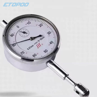 Precision 0-1” 0.001” indicator 10mm 0.01mm Dial Indicator Gauge  M2.5 Thread Roller Contact Point For Dial Indicator