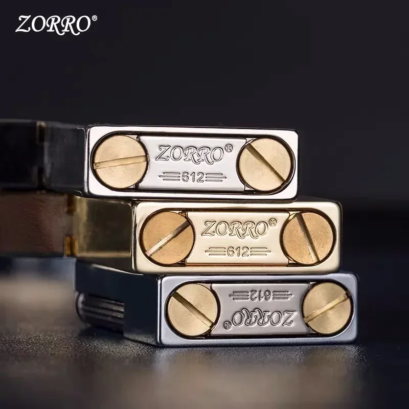 ZORRO612 Accendino a cherosene con suono forte, suono in acciaio nitido, accensione con mola a scorrimento laterale, regalo personalizzato per uomo