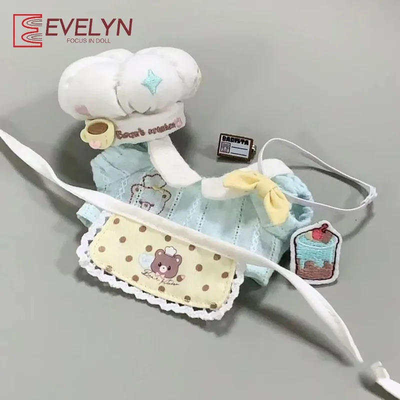 Evelyn 10cm Cute Series Baby Clothes Starfish Body Normal Body Set Kitchen Cotton Doll Doll Kitchen God Changing Set