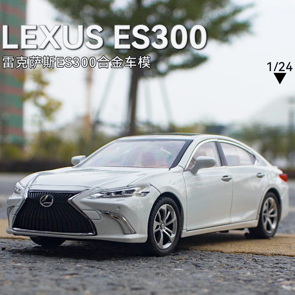 

Модель автомобиля ES300 из литого сплава в масштабе 1:24, реалистичные детали, звук и свет, инерционный механизм, классический седан, коллекционная модель, украшение, подарок для автолюбителя