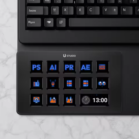 Ulanzi D200 Stream Deck Keyboard 13 LCD Keys All Customizable for Gaming Boardcast Livestreaming Office Content Creation YouTube