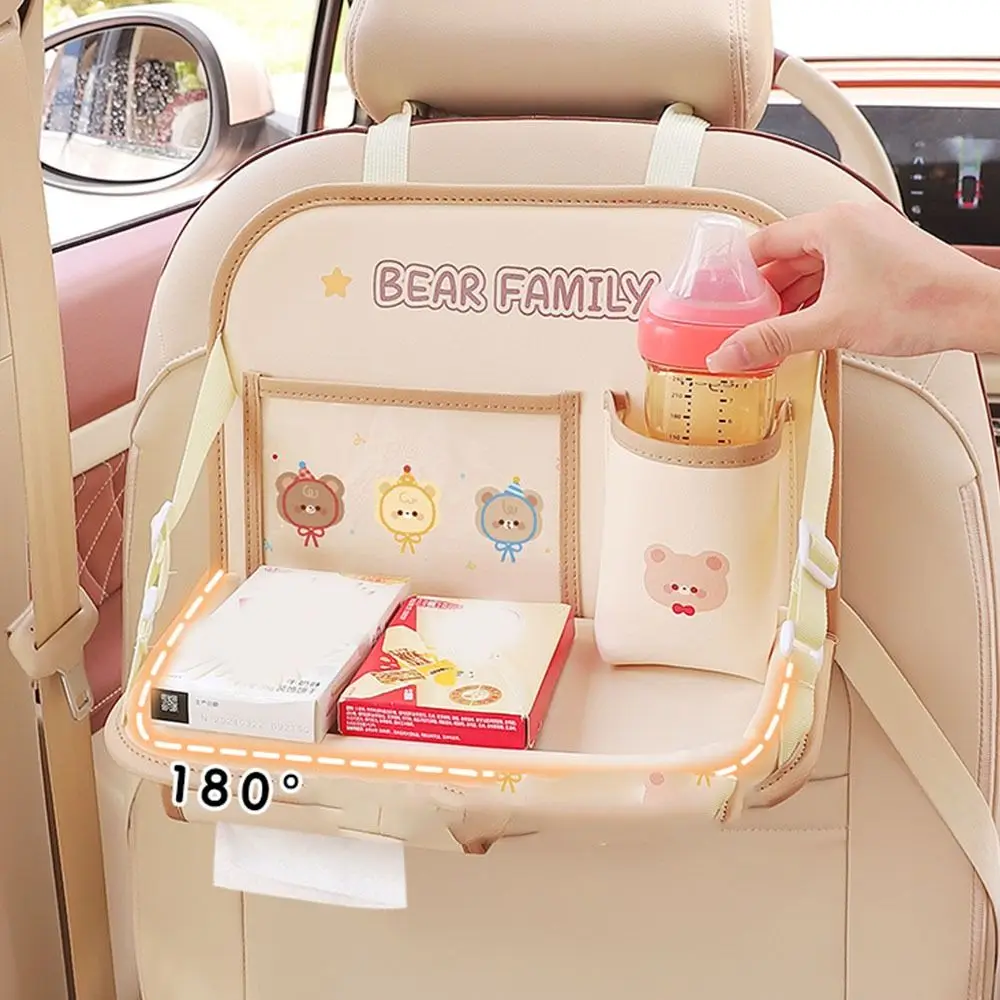 Food Tray Car Back Seat Tray Large Capacity Folding Foldable Car Backseat Table Waterproof Save space Car Work Dining Table