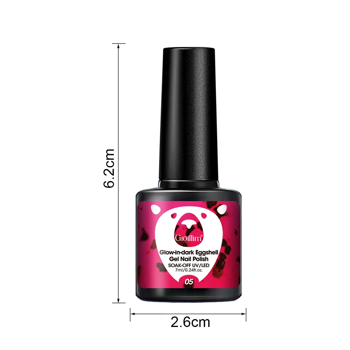 Esmalte luminoso em gel casca de ovo -8 peças, cor neon de alta saturação, brilho duradouro, adequado para superfície brilhante ou fosco para