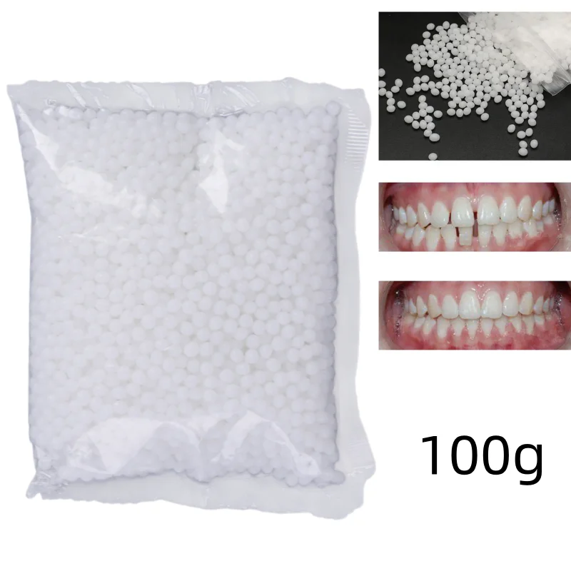 

100g Temporary Tooth Repair Resin Beads Solid Adhesive for Gaps Defects DIY Dental Restoration Material Tooth Repair Kit