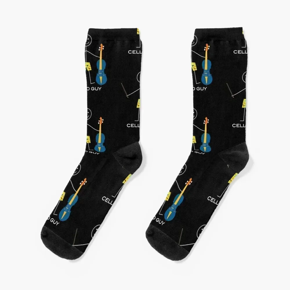 

Funny Mens Cello Guy Socks christmas gifts hockey sport winter gifts Women Socks Men's Rugby Running designer Socks Man Women's