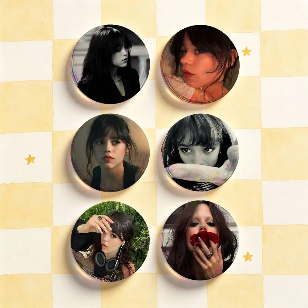 J-Jenna Ortega Custom Badges 75mm 44mm 25mm 32mm 58mm Hat Backpack Accessories Toys Collect Gifts Large