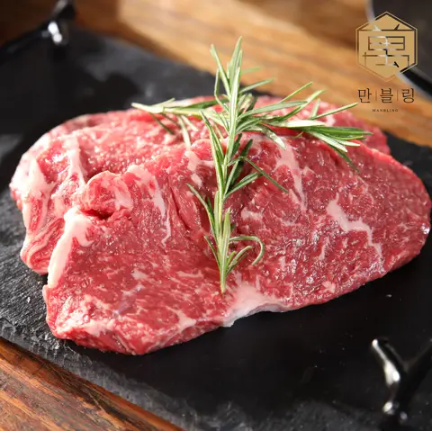 [당일발송] 만블링 100% 국내산 소고기 한우 채끝 200g (1팩/3팩)