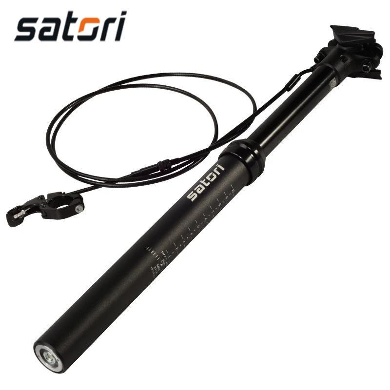 

SATORI Bicycle Seatpost 30.9mm 31.6mm Internal/External Wiring Remote Control Telescopic Dropper MTB Bike Suspension Seat Post