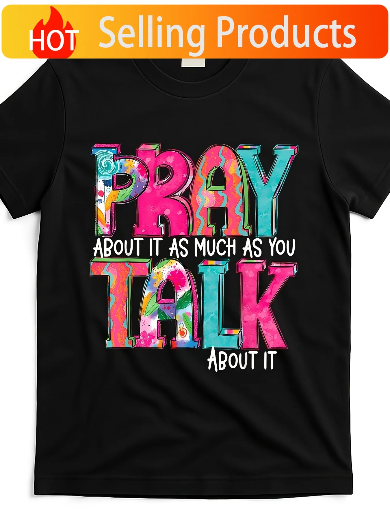 Men'S Black Graphic T-Shirt with 