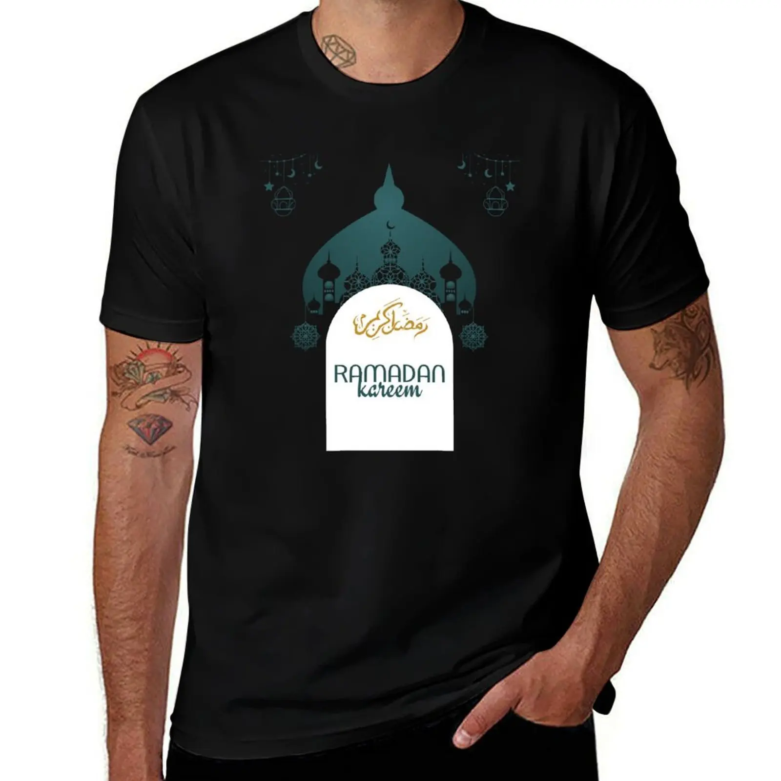 

Ramadan Kareem Arabic Islamic Calligraphy T-Shirt graphic t shirts fashion shirts rapper graphic tees plain t shirts men