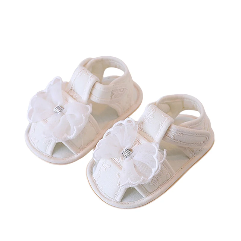 Sweety Baby Girls Princess Sandals Embroidery Bow Soft Sole Non-Slip Walking Flat Shoes for Summer