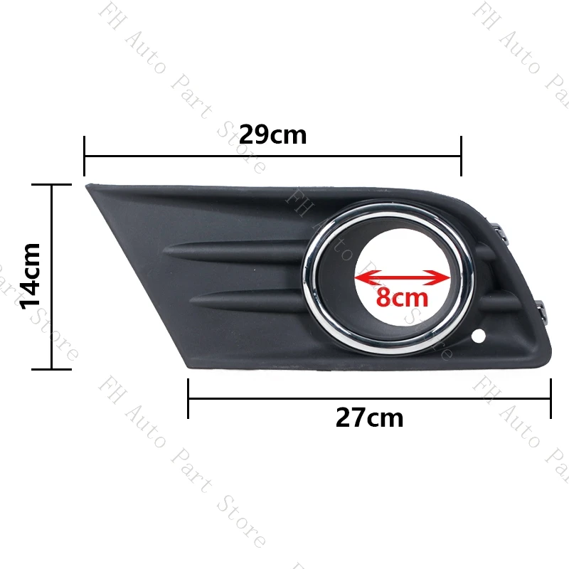 For Honda Pilot 2012 2013 2014 2015 Front Bumper Fog Lamp Light Trim Grille Cover Frame Lid Bezel Hood