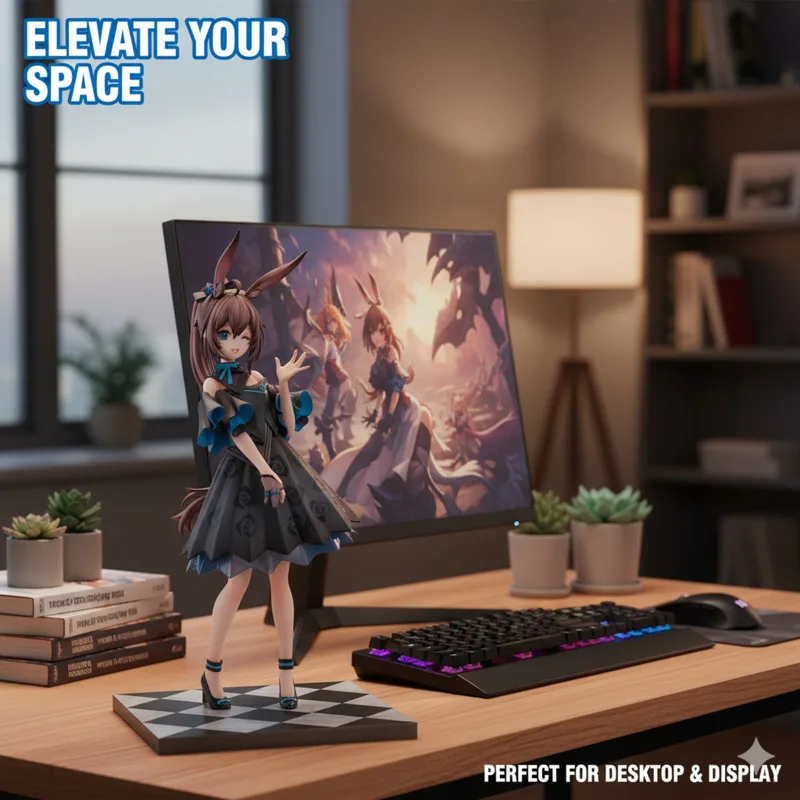 

Аниме-фигурка Arknights Amiya, коллекционная фигурка в масштабе 1/7, кукла с шахматной доской, в коробке, рождественский подарок для любителей аниме