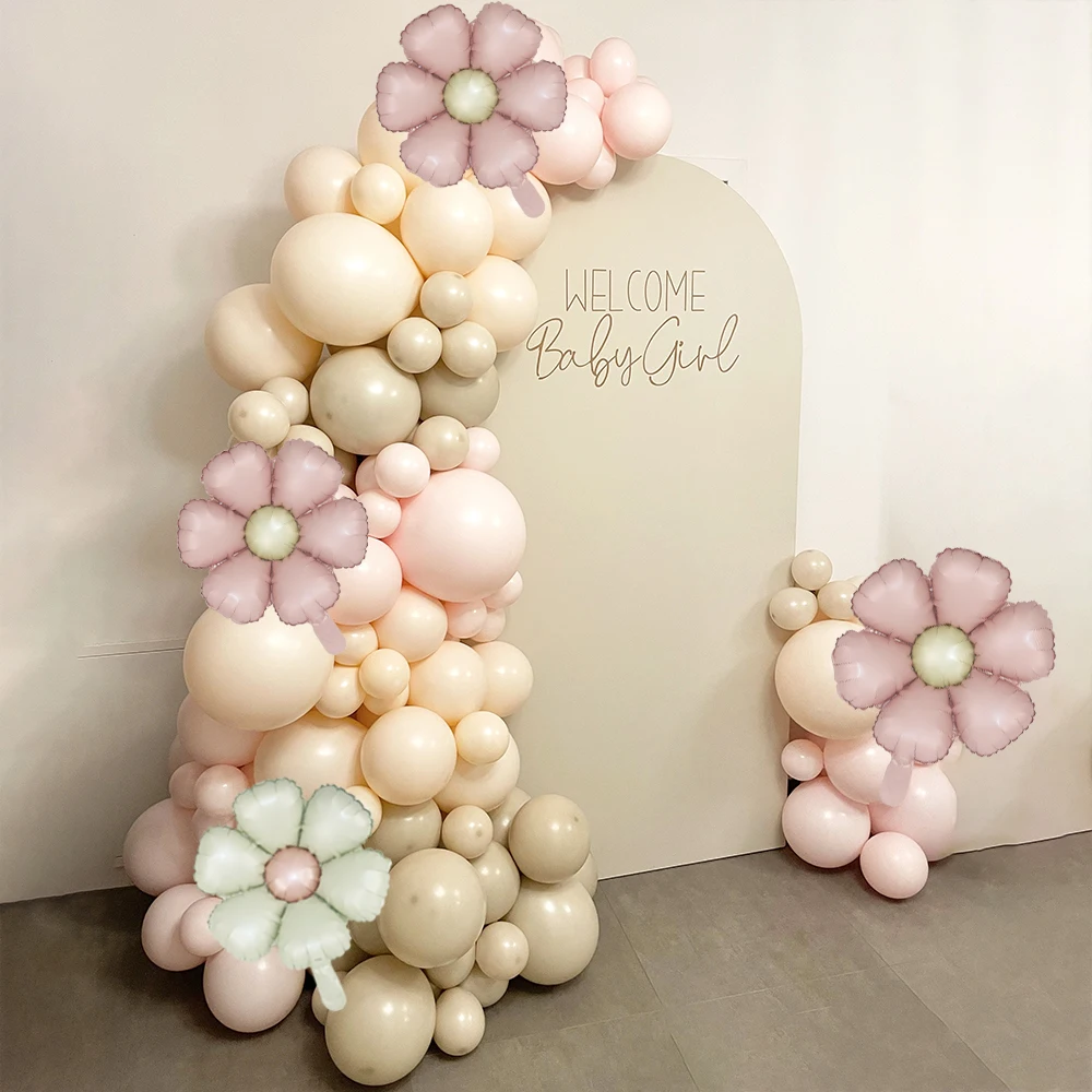 5 stücke Matt Candy Daisy Ballon Aluminium Folie Ballons Sonnenblumen Ballons Mädchen Baby Dusche Geburtstag Party Foto Requisiten Hochzeit Decor – Detail 3