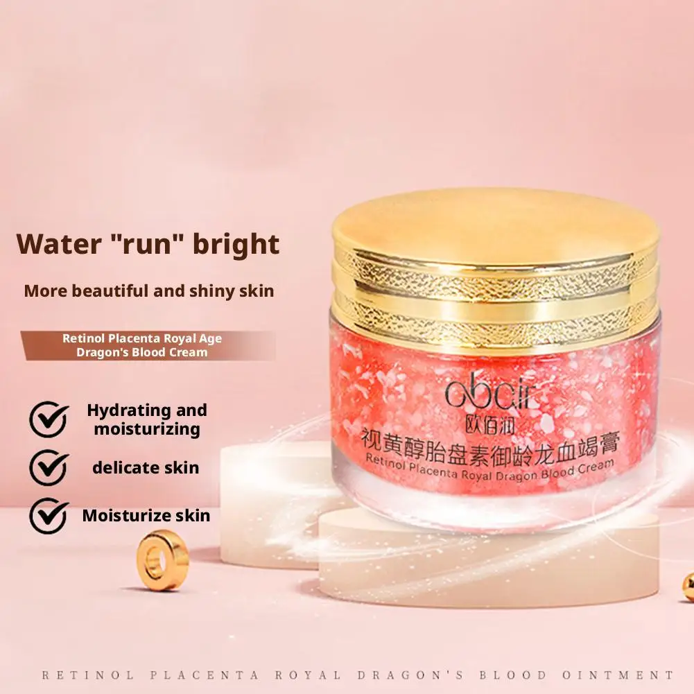 드래곤스 블러드 레티놀 태반 페이스 크림, 보습 및 영양 공급, 젊어지게 하는, 탄력 강화, 주름 방지 크림 피부용 T9C1