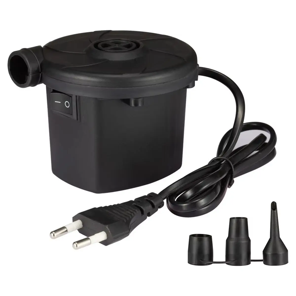L70A 2 in 1 Air Compressor Pump 220V Air Filling Inflator with Nozzles Household Multipurpose for Mattress EU Plug