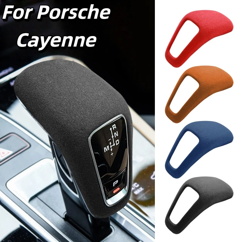 

For 18-24 Porsche Cayenne gear case, gear lever head decorative cover, interior suede gear case