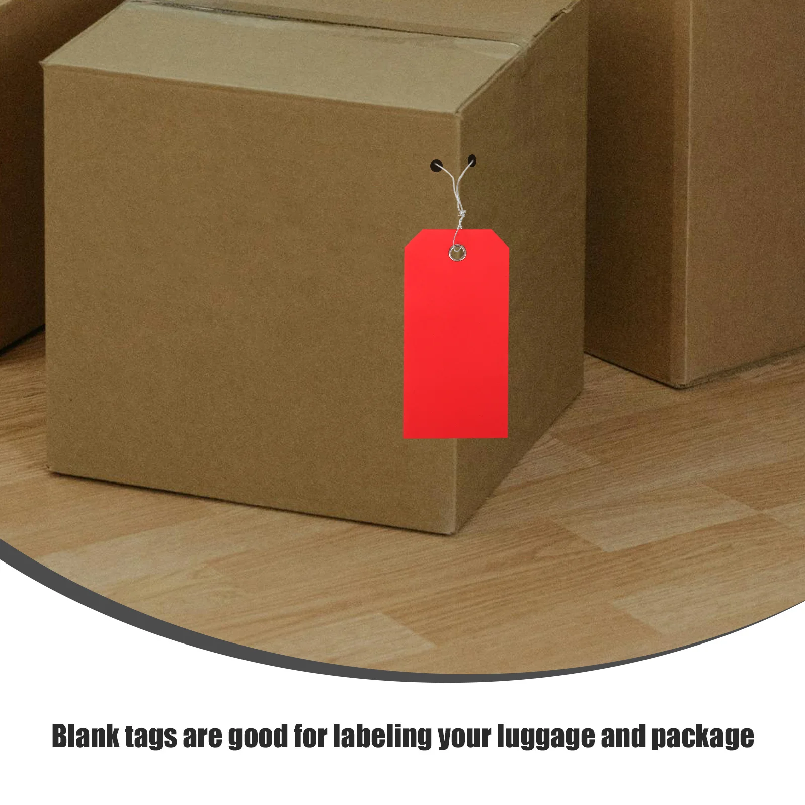 

100Pcs Shipping Tags Writable Blank PVC for Travel Backpack Luggage Suitcase Identifier Hanging Wire Tags