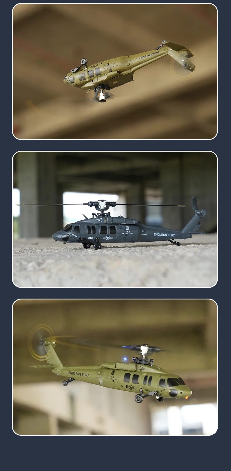 Professione 3D 6G Modalità Flybarless Brushless Elicottero telecomandato Altezza fissa Flusso ottico Brushless Aereo a driver diretto