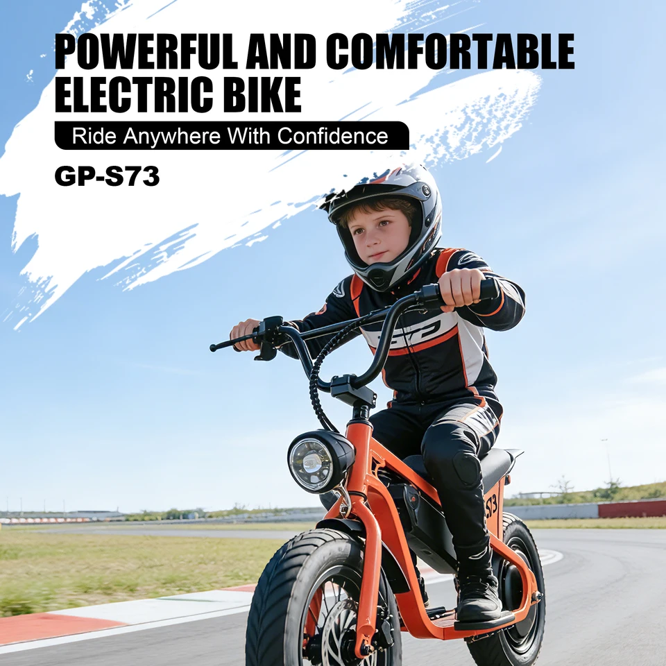 Greenpedel fa t Wheels Ebike 350W Top Selling for Kids Best Product Mini Snow E-Bike 14 Inch Electric Bicycle for Sale image 2