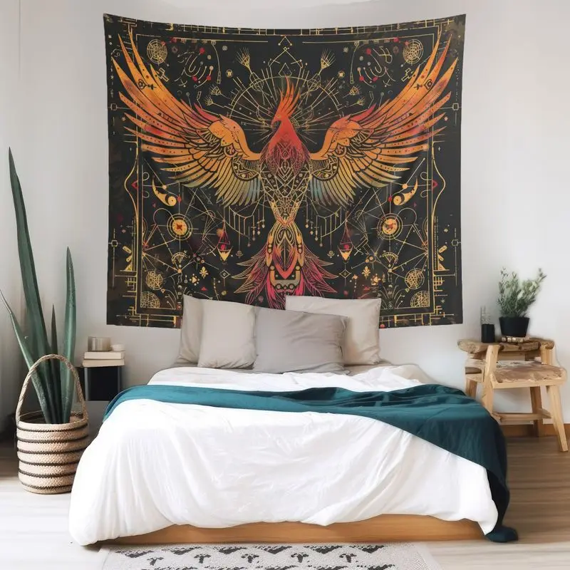 VIKAMA Abstract Cartoon Figure Tapestry Surreal Colorful Wall Hanging Funky Art Aesthetic Home Decor