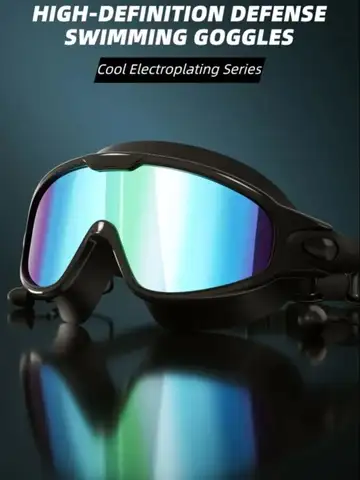 Adult Swimming Goggles Wide View Anti-Fog UV Protection Leak-Proof Swim Glasses Unisex for Men Women