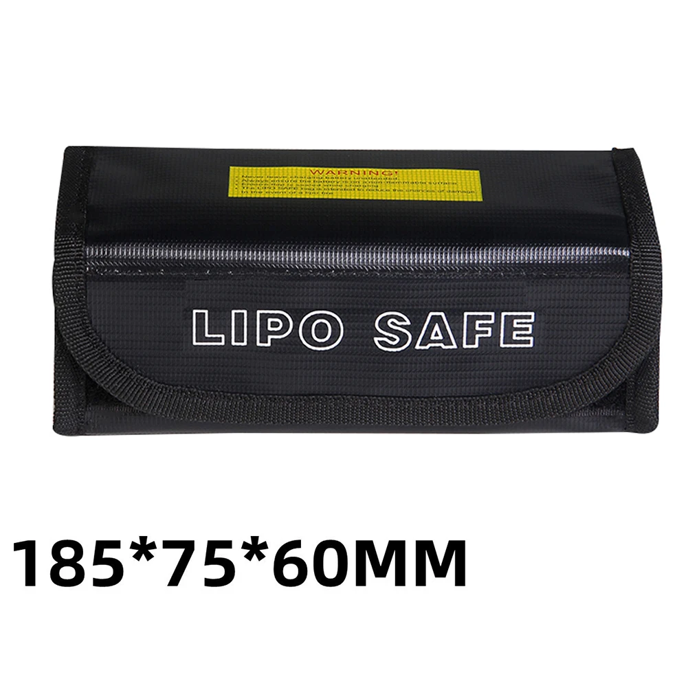 Ebike Battery Fireproof Storage Bag For Battery Lithium Portable Fire Resistant Bags 185*75*60mm Electric Bicycle Accessories