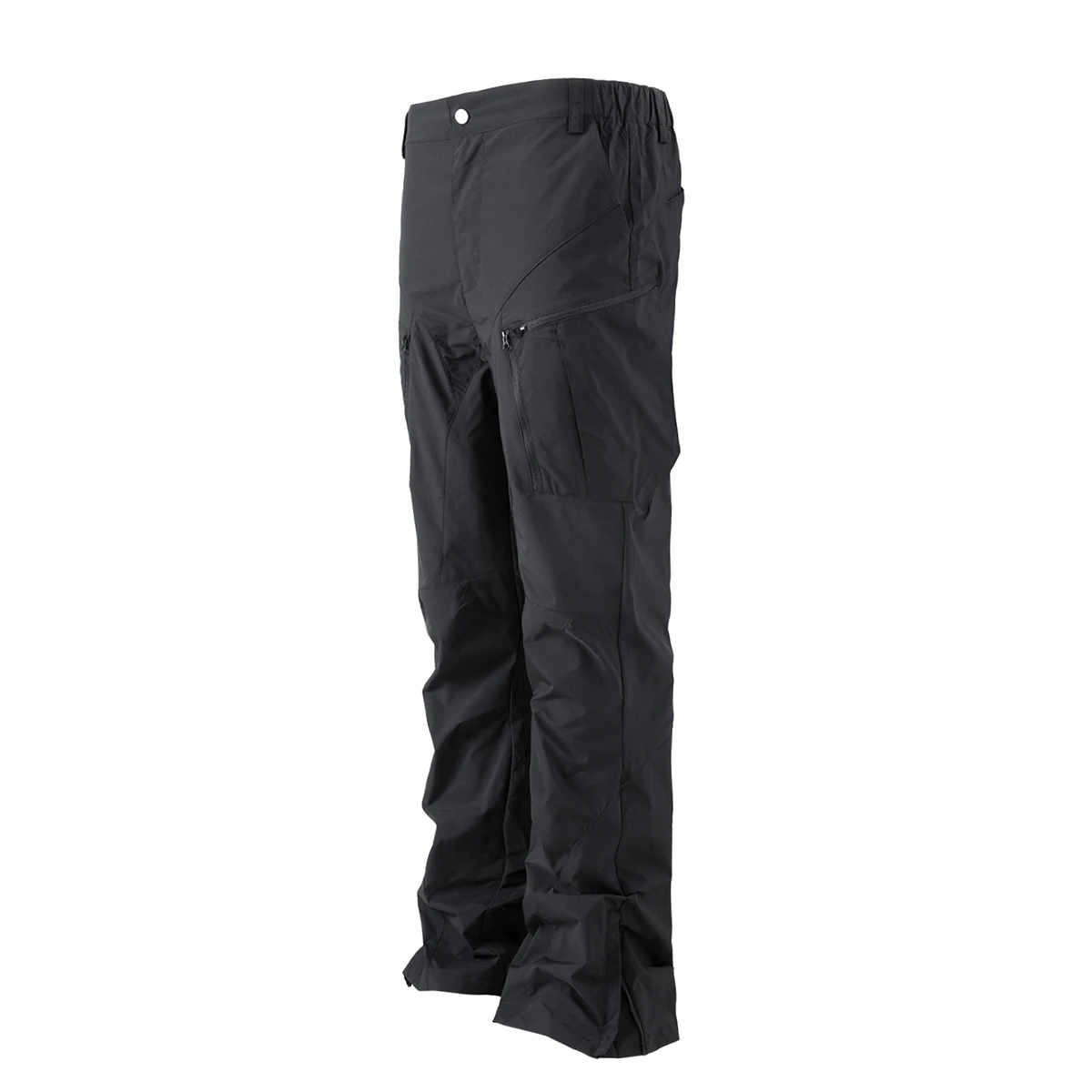 2025 American Functional Zipper Cargo Trousers Tapered Multi Pocket Workwear Casual Micro Side Split Cargo Pants Men Slim Fit