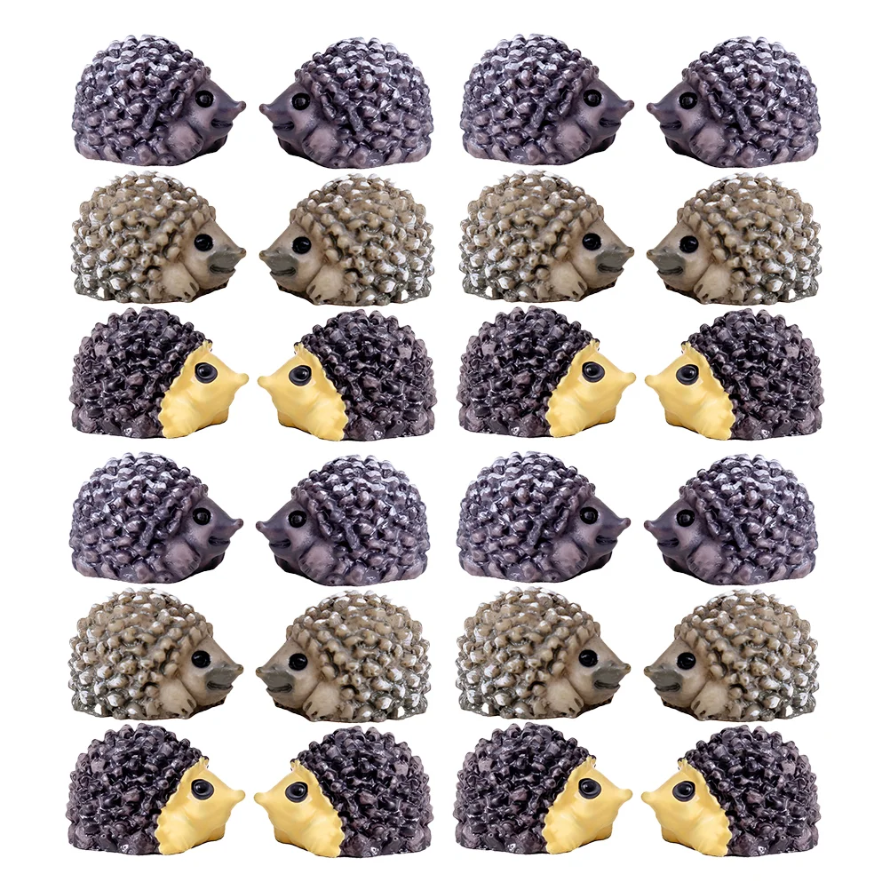 

30 Pcs Fidget Toys Mini Hedgehog Animals Garden Landscape Decoration Dinosaur Resin