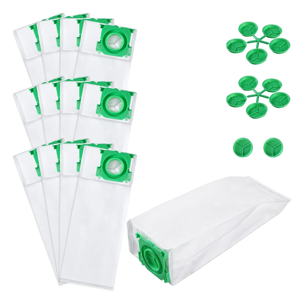 12 Pcs Vacuum Cleaner Bags Compatible for Sebo K X/C/370 Sebo X Series Extra Pet XP2 XP3 5093ER Vacuum Filter Bags