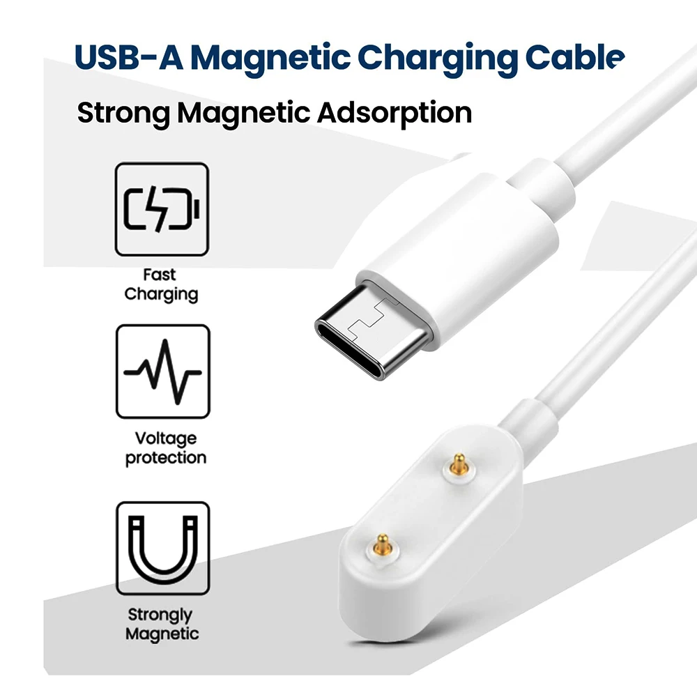 Type-C Charging Cable For Huawei Watch Fit 3 2 1/Band 10 9 8 7 Magnetic Cable Charger Adapter For Honor Choice ROSSINI 2i 2e 4X view 3