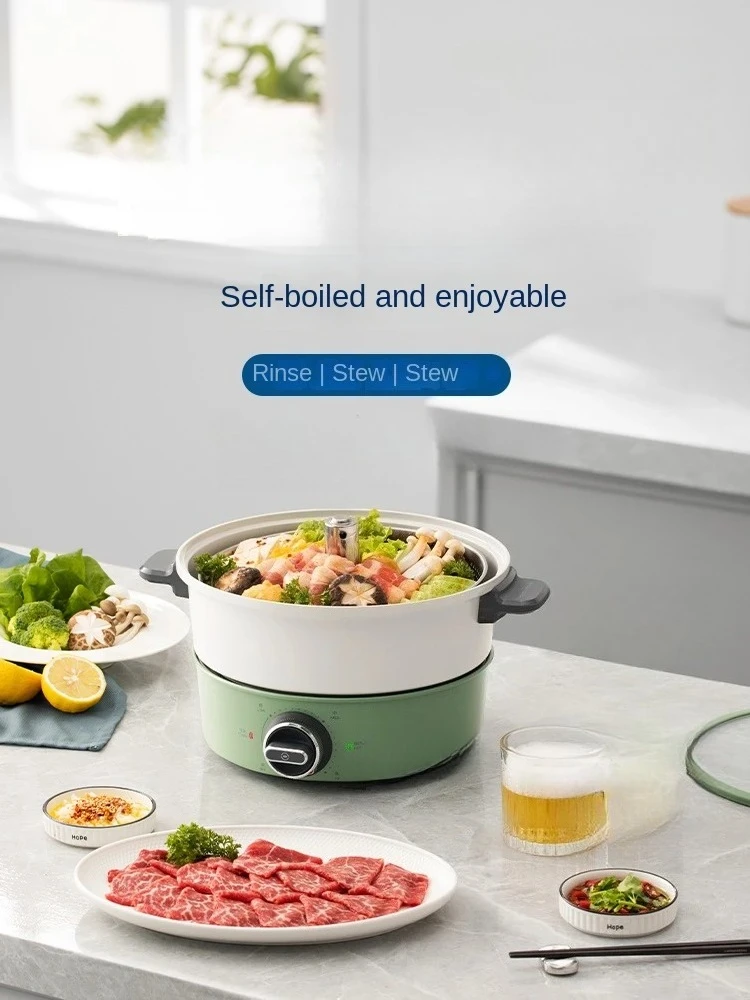 Electric Hot Pot Household Multi-Functional Electric Chafing Dish Split Multi-Functional Cooking Pot