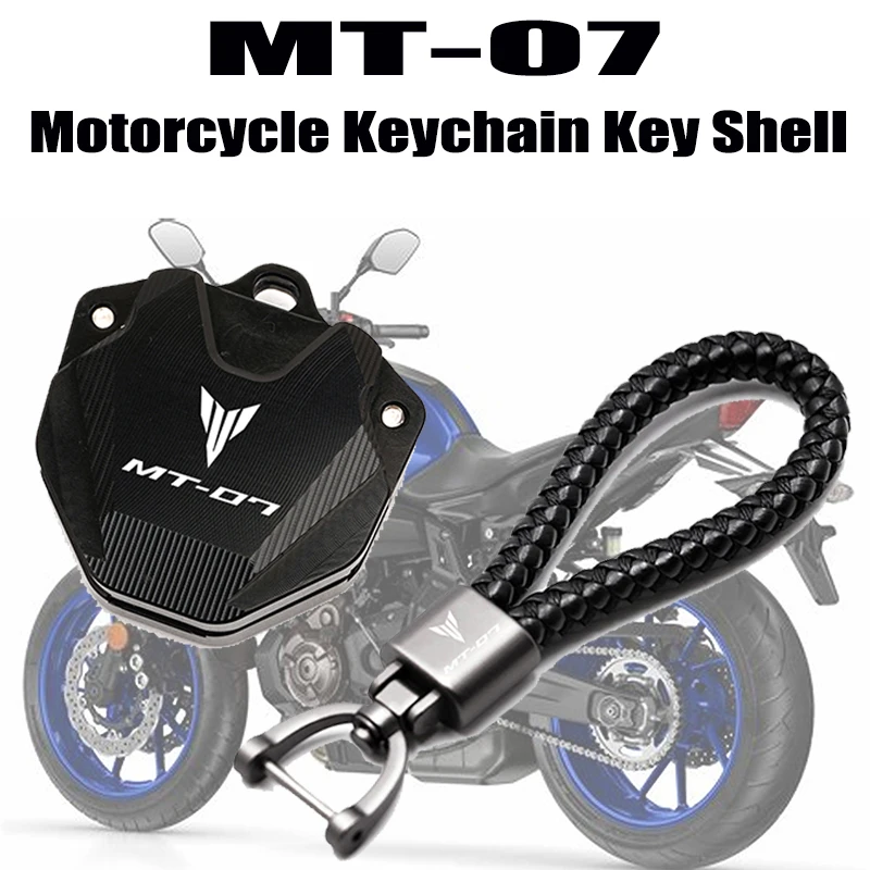 Motorcycle Key Cover Case Cap Protection Keychain Accessories CNC For Yamaha Mt07 MT-07 FZ07 MT FZ 07 2014- 2025