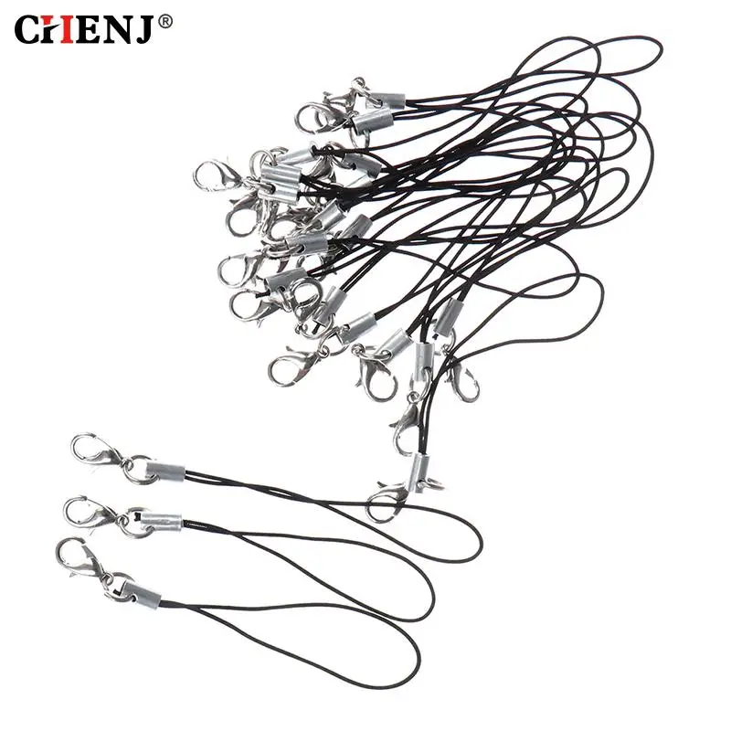 10 Pcs Lanyard Lariat Cords Lobster Clasp Rope Keychains Hooks Mobile phone Strap Charms Keyring Bag Accessories Key Ring