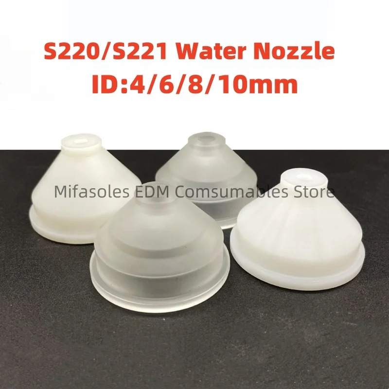 EDM Parts S220 S221 Upper Lower Water Nozzle 4469440/4204528 Nozzle Cover 4/6/8/10mm For SEIBU CNC Wire cut Machine