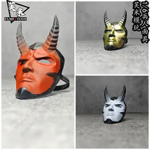 Soldier Mask Japaner -Schafkopf für Männer und Frauen, figuratives Modell, Monster, Demon King, Samurai, Prajna Eye, 1: 6, Anpassung 12 10 Hauptverkaufsmaske von Carneiro - №10