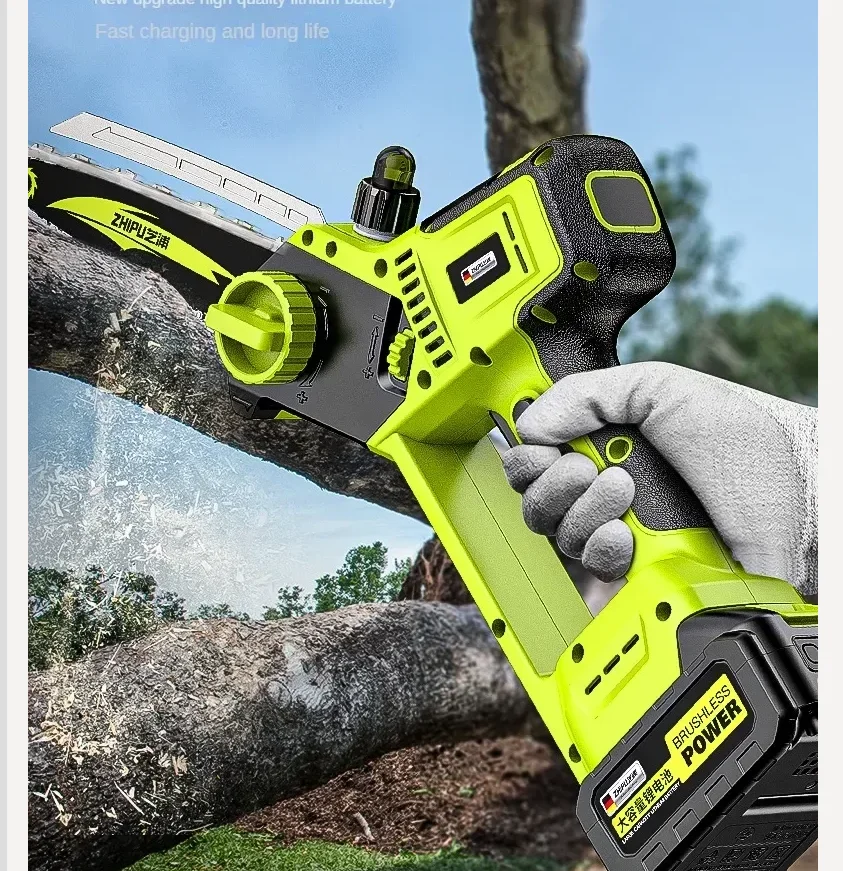 

Мощная электрическая пила с долговечной литиевой батареей, идеально подходит для резки древесины QCL