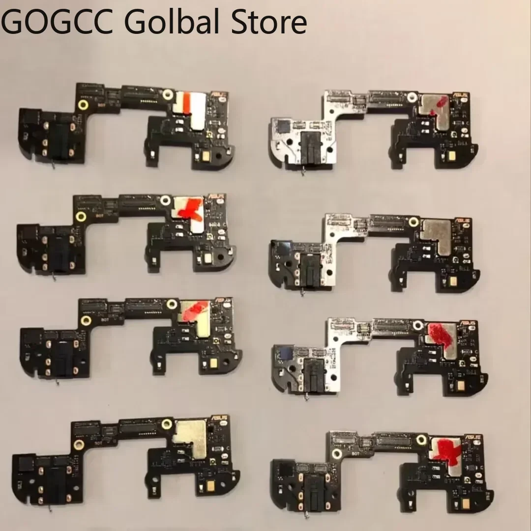 Replace For ASUS ROG Phone 5 5S 6 7 8 9 Pro 6D SIM Card Reader Tray Slot Board Socket Microphone Earphone Audio Jack Flex Cable