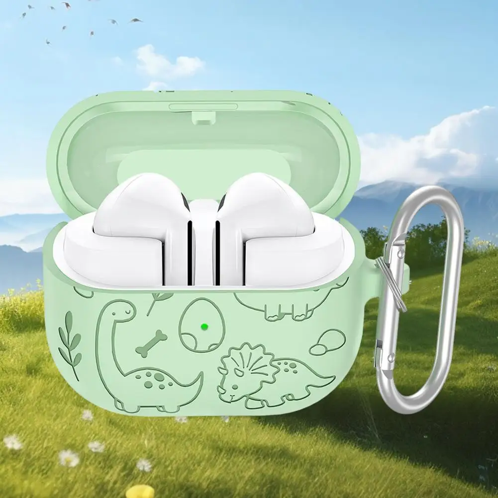 Liquid Silicone Earphone Case Fit Earphone Sleeve Shockproof Silicone Protective Covers for Samsung Buds 3/3 Pro Impact