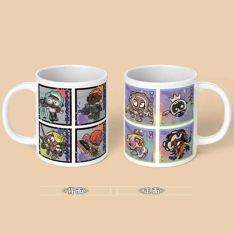 Game Splatoon 3 Mug Large Capacity Portable Water Cup Anime Coffee Mugs Cosplay Drinkware for Men And Women Fans Gifts