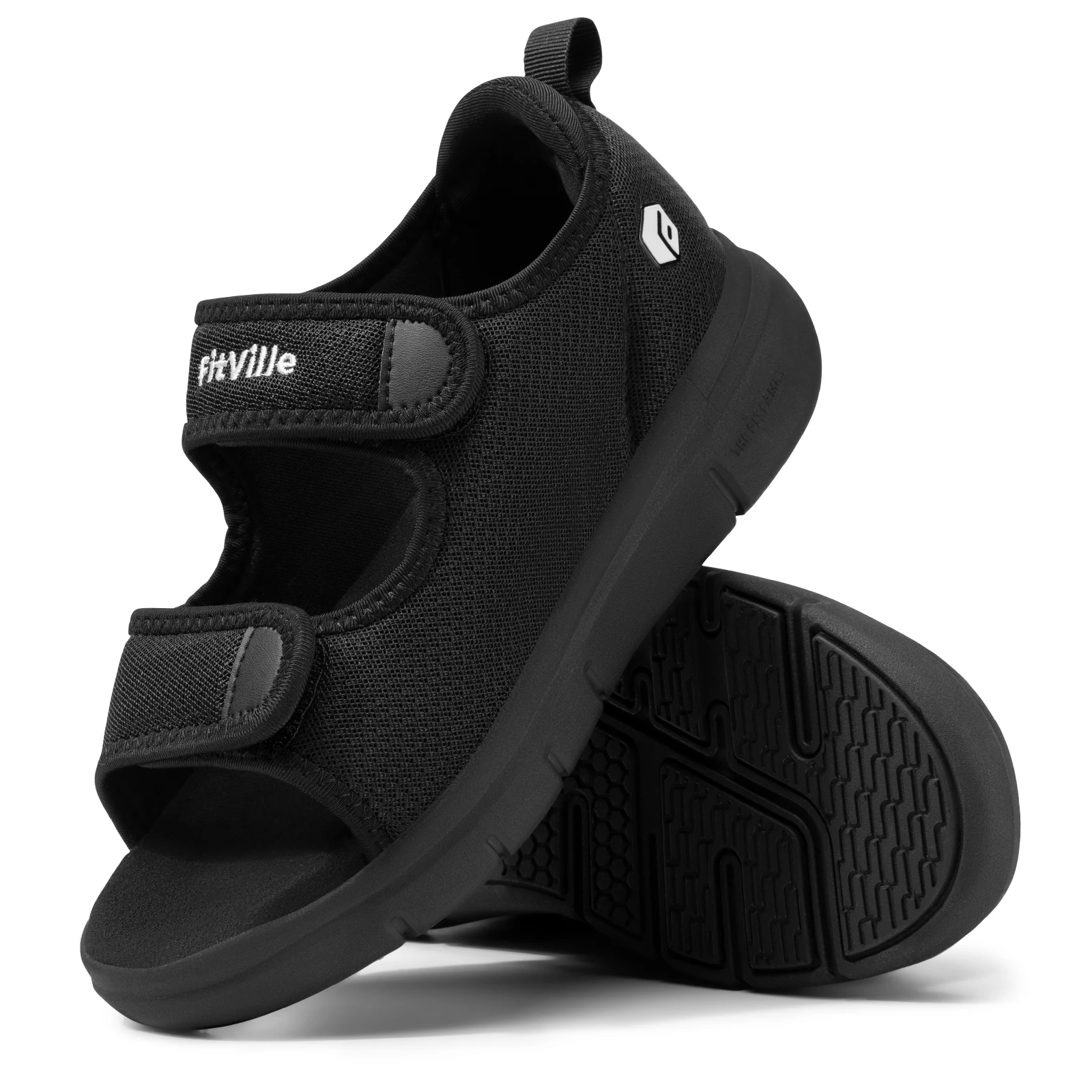 

Мужские сандалии FitVille, летние, на плоской подошве, расширенные, для пожилых людей, повседневные, дышащие, легкие, для облегчения боли при подошвенном фасциите