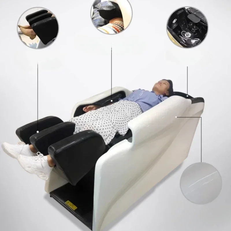 Chaise de Shampoing pour Traitement des Cheveux, Lit de Énergie, Machine de Salon, Sauna, Spa, Mobilier Commercial