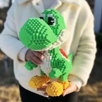 New Disney Building Blocks Dinosaur Boys Small Particle Puzzle Toys For Children, High Difficulty Ornament Gifts