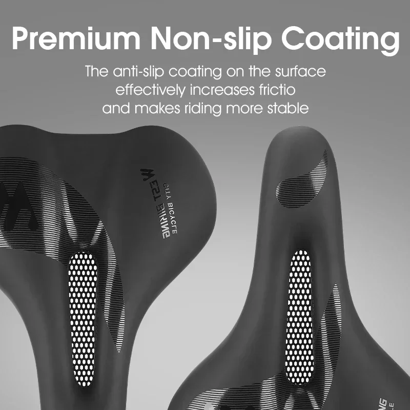 

WEST BIKING MTB Удобное седло для городского пригородного велосипеда Утолщенное седло из пенопласта Амортизатор Удобное велосипедное сиденье Дышащая подушка