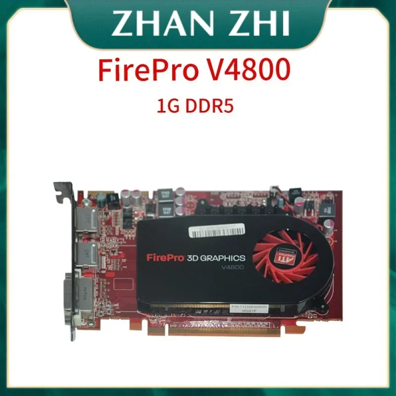 

FirePro 3D V4800 1GB GDDR5 Dual Port DP DVI PCIe Video Graphics Card