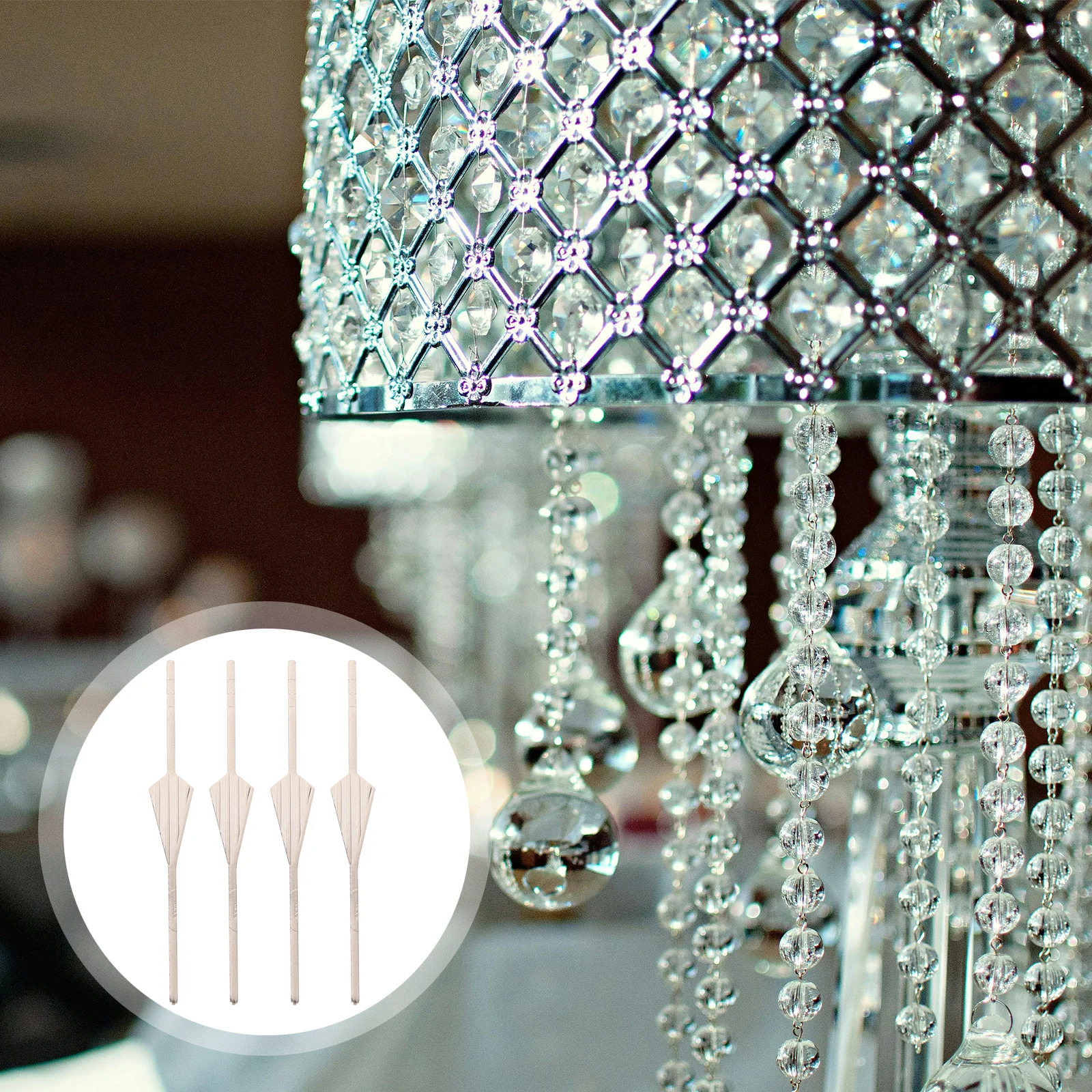 

10Pcs Triangular Clips for Ceiling Light Chandelier Connectors Easy Install Fastening Crystals Lamp Parts Replacement